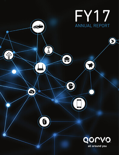 Miniature Qorvo
 Rapport annuel 2016-2017