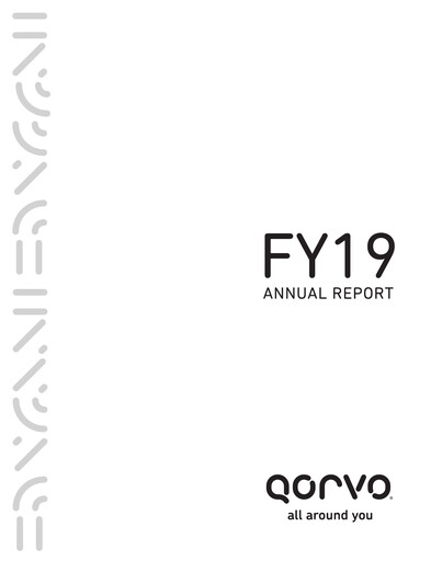 Miniature Qorvo
 Rapport annuel 2018-2019