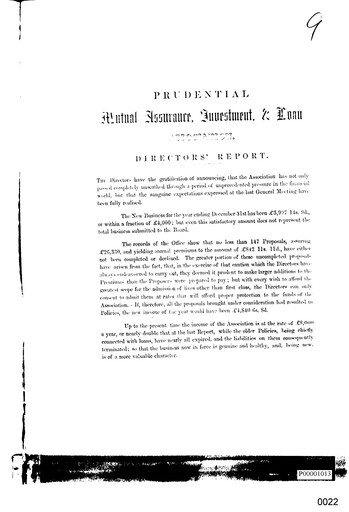 Thumbnail Prudential Annual Report 1857
