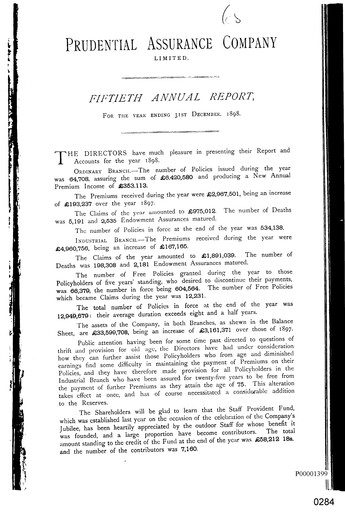 Thumbnail Prudential Annual Report 1898