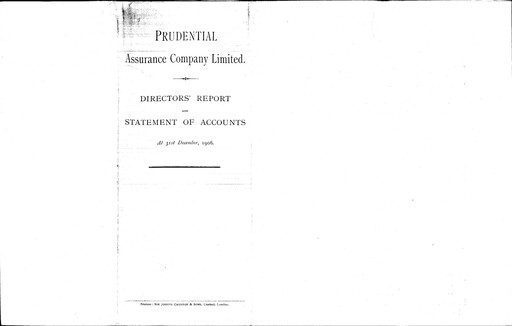 Thumbnail Prudential Annual Report 1906