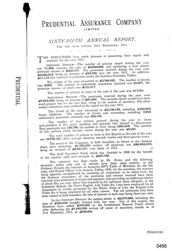 Thumbnail Prudential Annual Report 1913