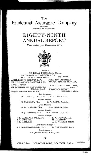 Thumbnail Prudential Annual Report 1937