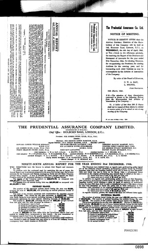 Thumbnail Prudential Annual Report 1944