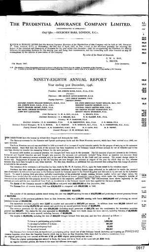 Thumbnail Prudential Annual Report 1946