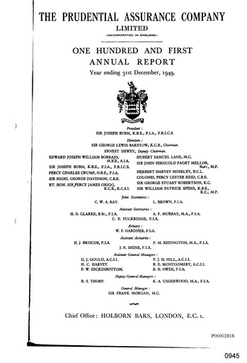 Thumbnail Prudential Annual Report 1949