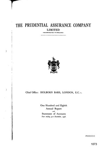 Thumbnail Prudential Annual Report 1956