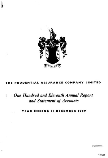 Thumbnail Prudential Annual Report 1959