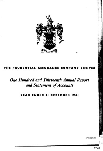 Thumbnail Prudential Annual Report 1961