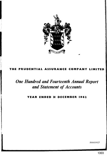 Thumbnail Prudential Annual Report 1962