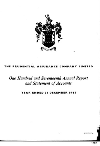 Thumbnail Prudential Annual Report 1965