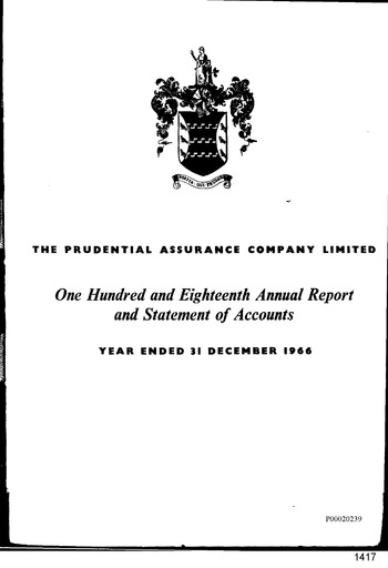 Thumbnail Prudential Annual Report 1966