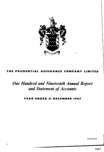 Thumbnail Prudential Annual Report 1967