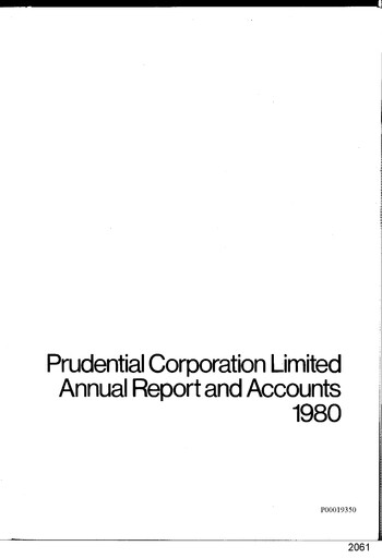 Thumbnail Prudential Annual Report 1980