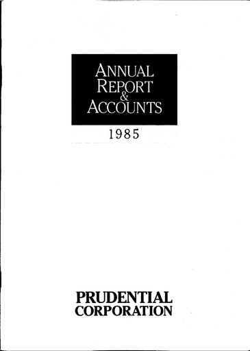 Thumbnail Prudential Annual Report 1985