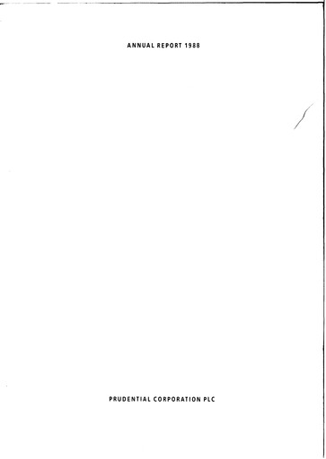 Thumbnail Prudential Annual Report 1988