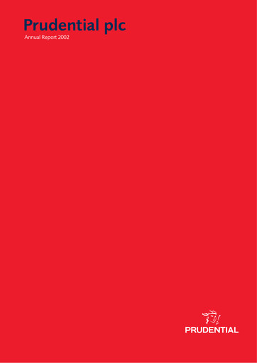 Thumbnail Prudential Annual Report 2002