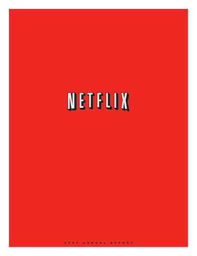 Vorschaubild Netflix Jahresbericht 2007