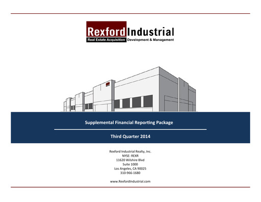 Thumbnail Rexford Industrial Quarterly Report 2014-q3