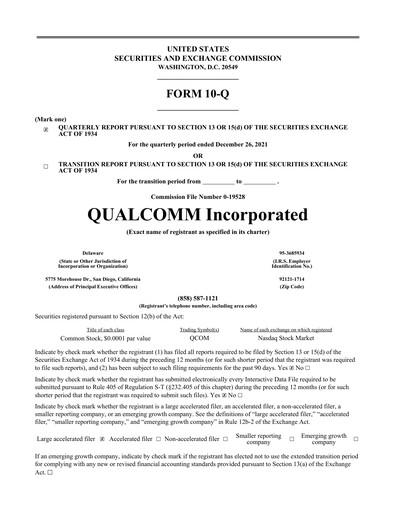 Vorschaubild QUALCOMM Quartalsbericht 2022-q1