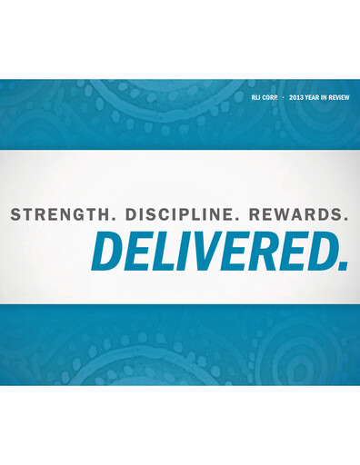 Thumbnail RLI Corp.
 Annual Report 2013