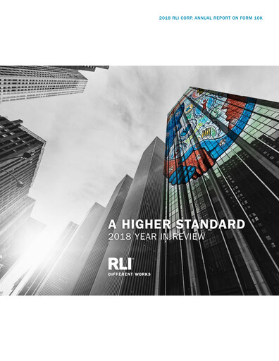 Thumbnail RLI Corp.
 Annual Report 2018