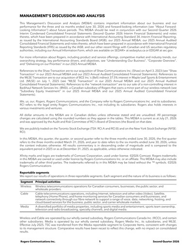 Thumbnail Rogers Communications Quarterly Report 2026-q2
