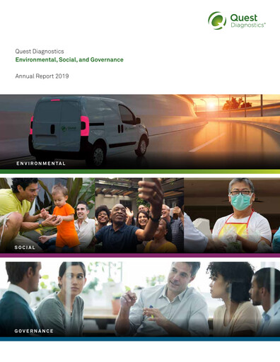 Thumbnail Quest Diagnostics
 ESG Report 2019