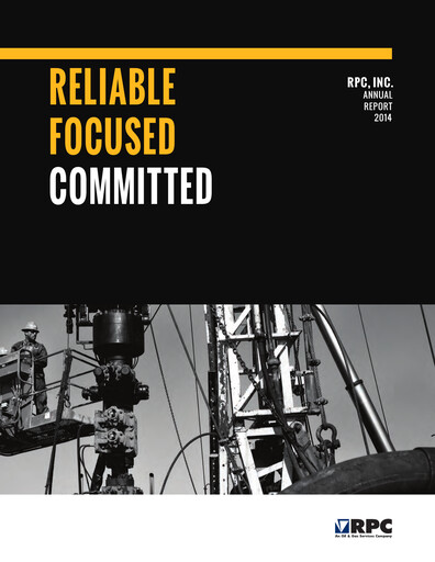 Thumbnail RPC, Inc. Annual Report 2014