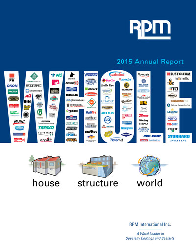Thumbnail RPM International
 Annual Report 2015