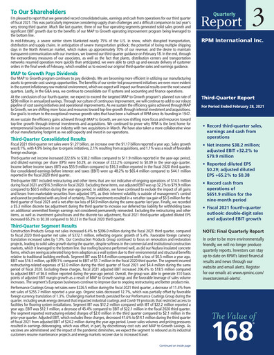 Miniature RPM International
 Rapport trimestriel 2021-q3