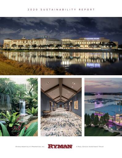 Thumbnail Ryman Hospitality Properties Sustainability Report 2020