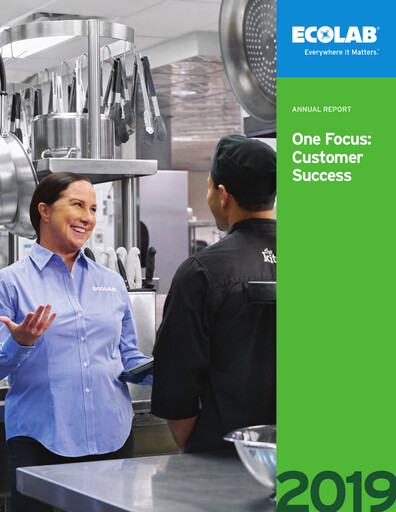 Thumbnail Ecolab Annual Report 2019