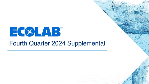 Miniature Ecolab Rapport trimestriel 2024-q4
