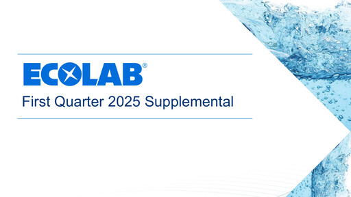 Miniature Ecolab Rapport trimestriel 2025-q1