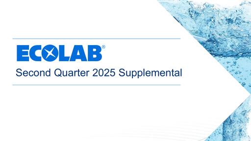 Miniature Ecolab Rapport trimestriel 2025-q2