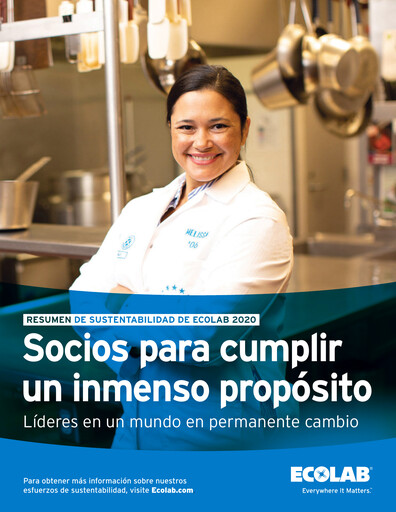 Miniature Ecolab Rapport de durabilité 2020