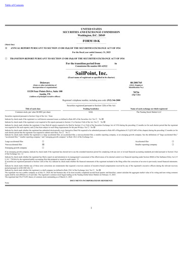 Thumbnail SailPoint Annual Report 2025