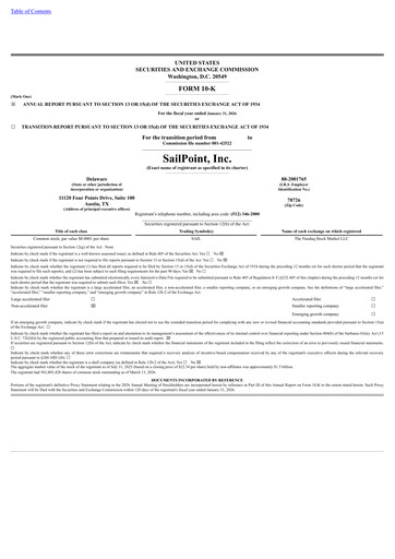 Thumbnail SailPoint Annual Report 2026