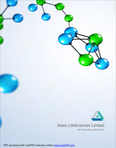 Thumbnail Astec Lifesciences
 Annual Report 2013-2014