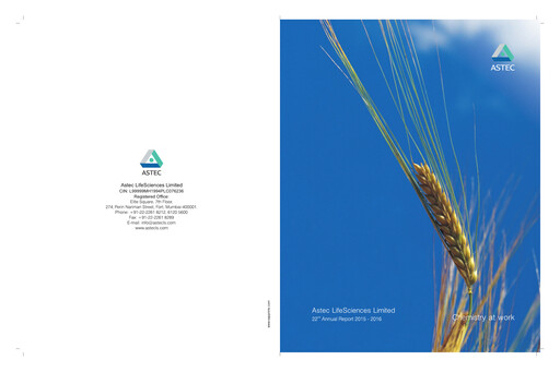 Thumbnail Astec Lifesciences
 Annual Report 2015-2016