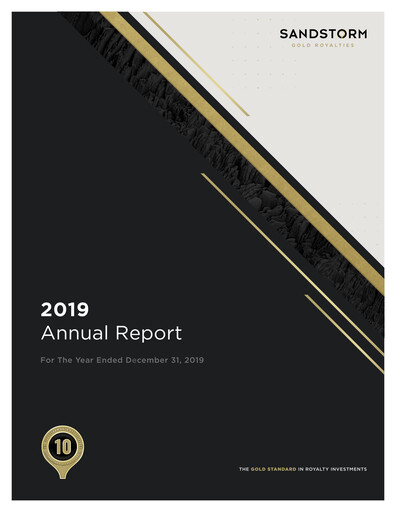 Thumbnail Sandstorm Gold Annual Report 2019