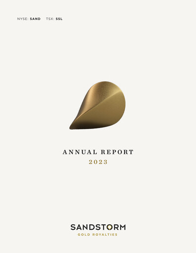 Thumbnail Sandstorm Gold Annual Report 2023