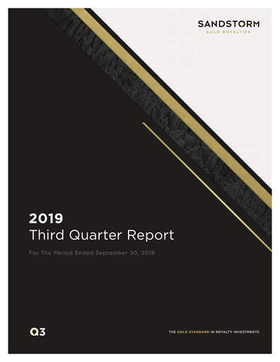 Thumbnail Sandstorm Gold Quarterly Report 2019-q3
