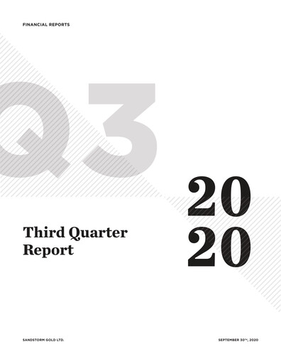 Thumbnail Sandstorm Gold Quarterly Report 2020-q3