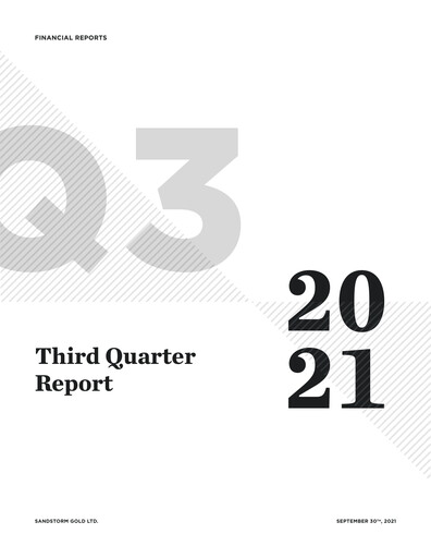 Thumbnail Sandstorm Gold Quarterly Report 2021-q3