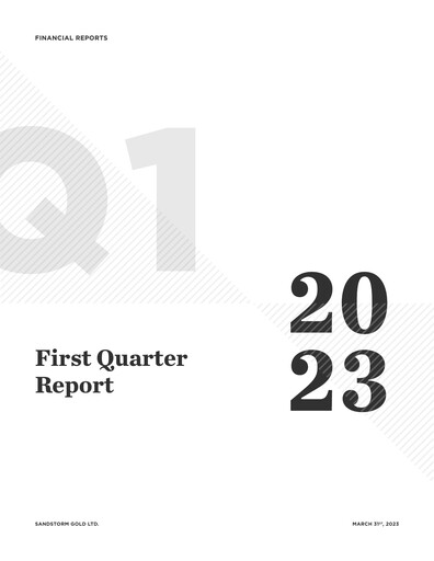 Thumbnail Sandstorm Gold Quarterly Report 2023-q1