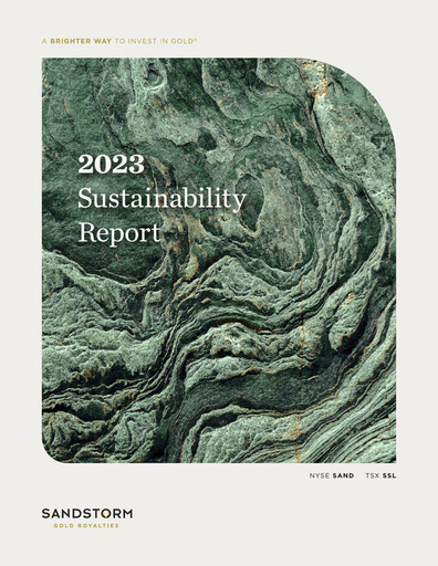 Thumbnail Sandstorm Gold Sustainability Report 2023