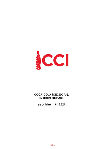 Thumbnail Coca-Cola İçecek
 Quarterly Report 2024-q1