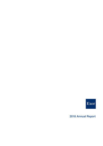 Thumbnail Exor
 Annual Report 2018
